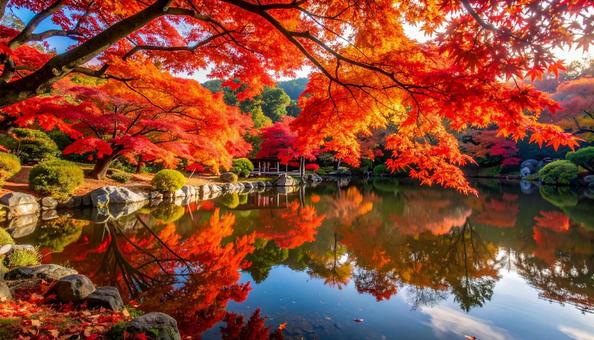 秋の紅葉 秋の紅葉の写真