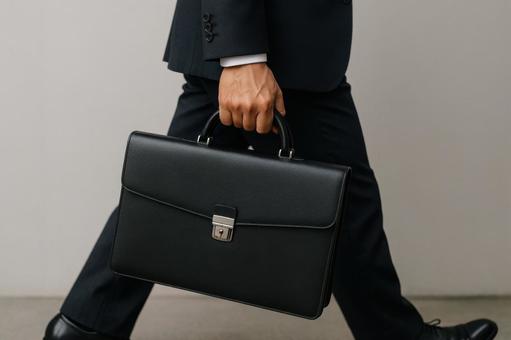 裁判所に入るスーツ男性 裁判所に入るスーツ男性の写真