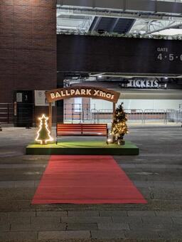 ボールパーククリスマス ボールパーククリスマス,飾り,風景の写真素材