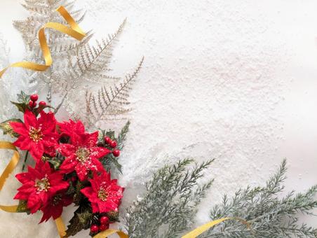 クリスマス（想いを届けよう）2 クリスマス,冬,ポインセチアの写真素材