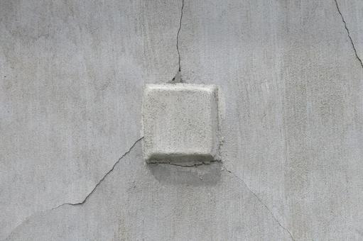中央が盛り上がったコンクリート外壁 中央が盛り上がったコンクリート外壁 壁,外壁,コンクリートの写真素材