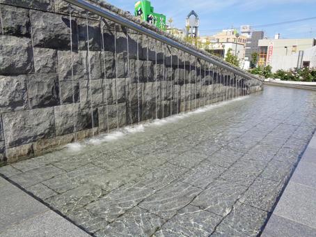 岩見沢市中央公園の噴水 岩見沢市中央公園の噴水の写真