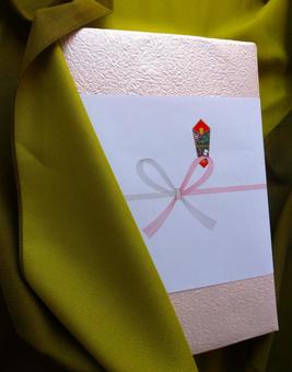 ありがとうの気持ちを 風呂敷,御歳暮,御中元の写真素材