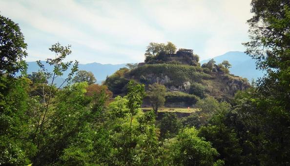 苗木城 苗木城 苗木城,山城,城址の写真素材