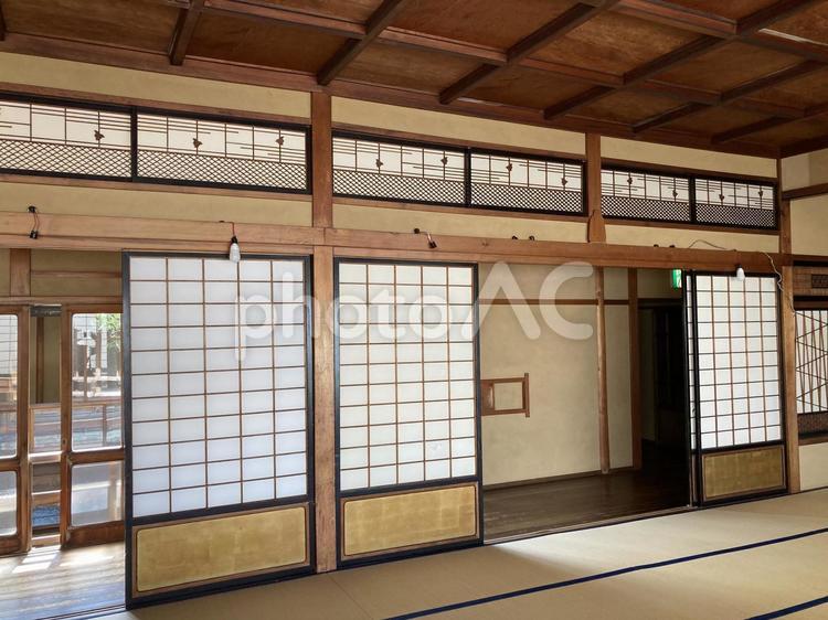 和室 和室,畳,障子の写真素材