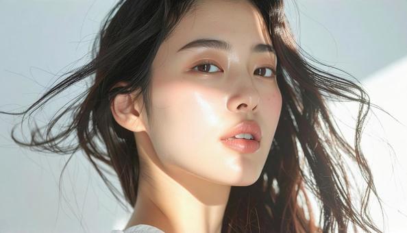 美容広告イメージの女性 美容広告イメージの女性の写真