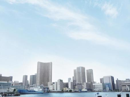 東京湾 天王洲からの風景 東京湾 天王洲からの風景の写真