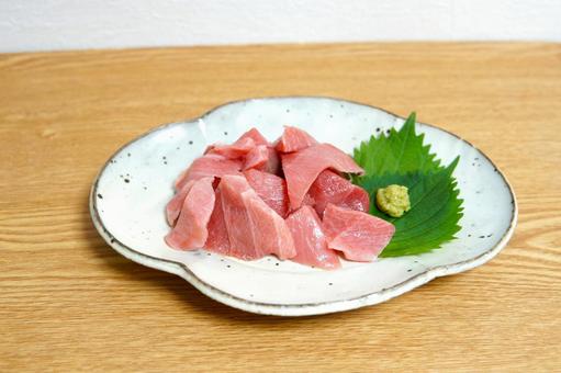 中トロ皿盛り(引き) 中トロ皿盛り(引き)の写真