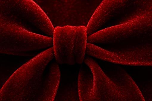 赤いリボンの質感 赤いリボンの質感の写真