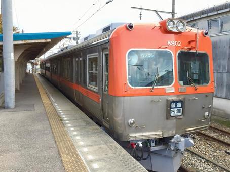 北陸鉄道浅野川線の内灘駅 石川,石川県,北陸地方の写真素材