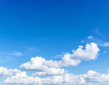青空と雲 青空と雲の写真