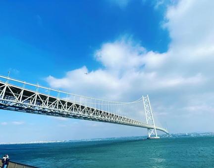 明石海峽大橋, 海, 风景, 自然, JPG