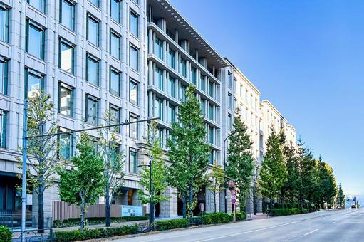 上品な落ち着きのある都会の大通り 街並み,上品,大人っぽいの写真素材