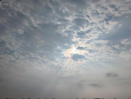 夏空 夏空 夏空,夏,朝の写真素材