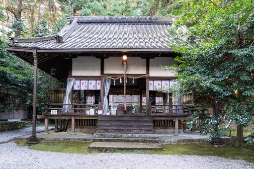 奈良 葛木御歳神社 拝殿 奈良 葛木御歳神社 拝殿 葛木御歳神社,神社,中鴨社の写真素材