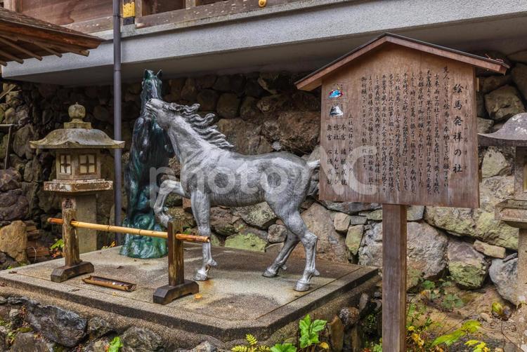 京都府　秋の貴船神社・風景　 京都府,貴船神社,秋の写真素材