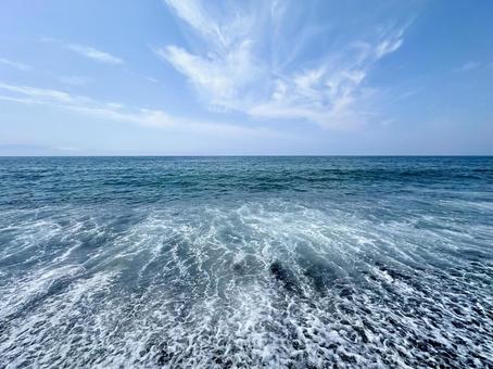 青空と海 青空と海の写真