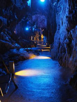 龍泉洞の中 龍泉洞の中 龍泉洞,洞窟,鍾乳洞の写真素材