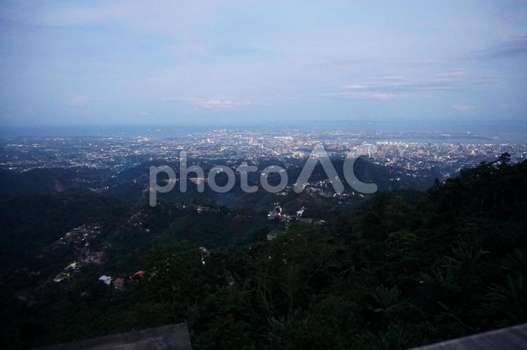 セブ島のレストランから見た風景 フィリピン,セブ島,展望台の写真素材