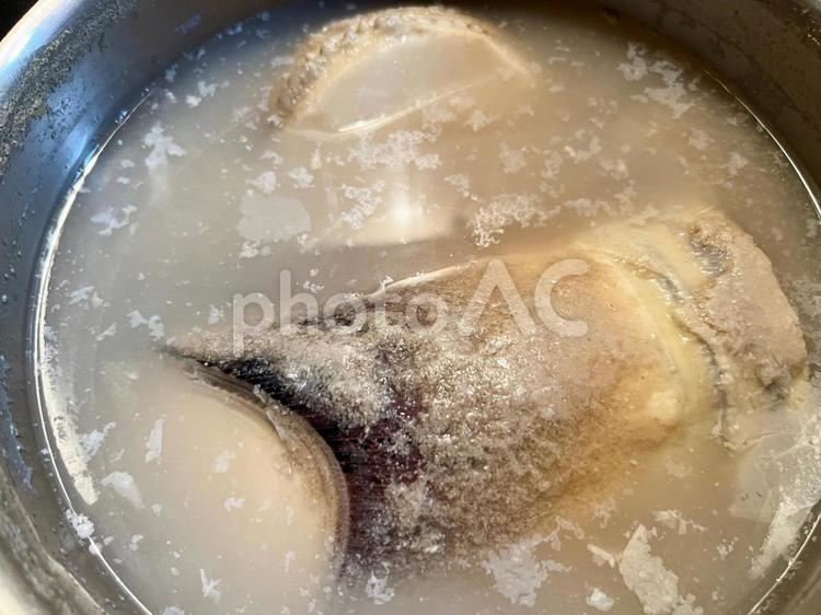 茹で終わったたけのこ 筍,旬,ゆでるの写真素材