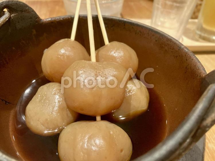 山形の郷土料理「玉こんにゃく」 山形,郷土料理,和食の写真素材