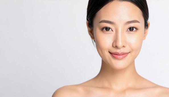 20代の若い日本人女性、陶器のような肌 20代の若い日本人女性、陶器のような肌の写真