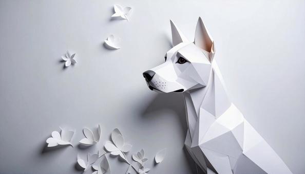 犬の切り絵の背景壁紙 犬の切り絵の背景壁紙の写真