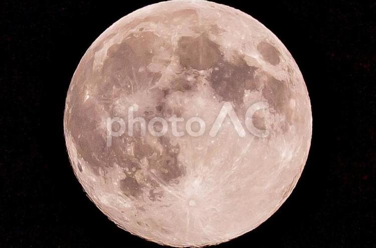 満月　輝面比99.70％　黄色 月,満月,三日月の写真素材