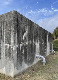 給水塔　裏 給水塔,裏,裏側の写真素材