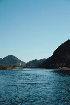 長良川 川,河,一級河川の写真素材