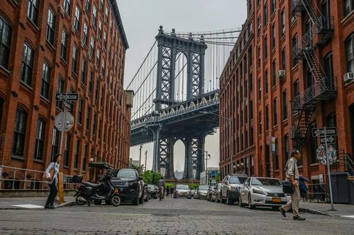 Manhattan Bridge (Brooklyn, USA) 9, JPG Manhattan Bridge (Brooklyn, USA) 9, american cityscape, urban landscape, the americas, JPG