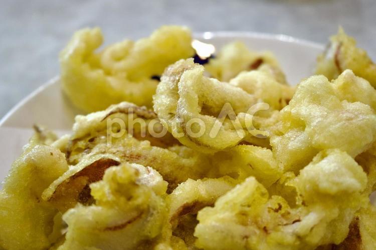 佐賀呼子のイカゲソ天 イカゲソ,ゲソ天,烏賊の写真素材