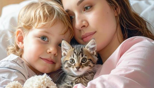 こちらを見ている子猫 こちらを見ている子猫の写真