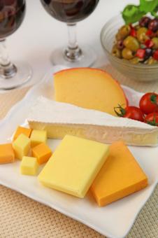 チーズ盛り合わせ チーズ,盛り合わせ,ナチュラルチーズの写真素材