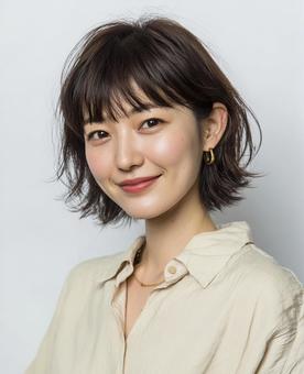 美しい日本人女性のポートレートの写真