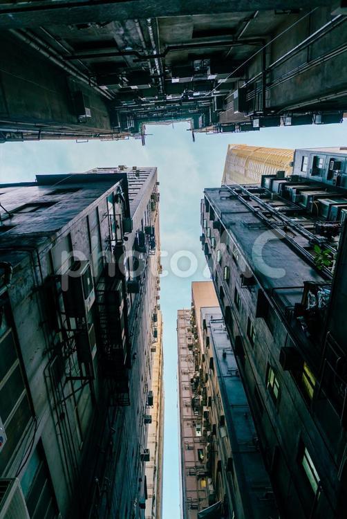 【香港】香港の街並み 香港,アジア,街並みの写真素材