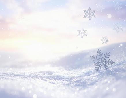 ウィンターシャインスノー背景の写真