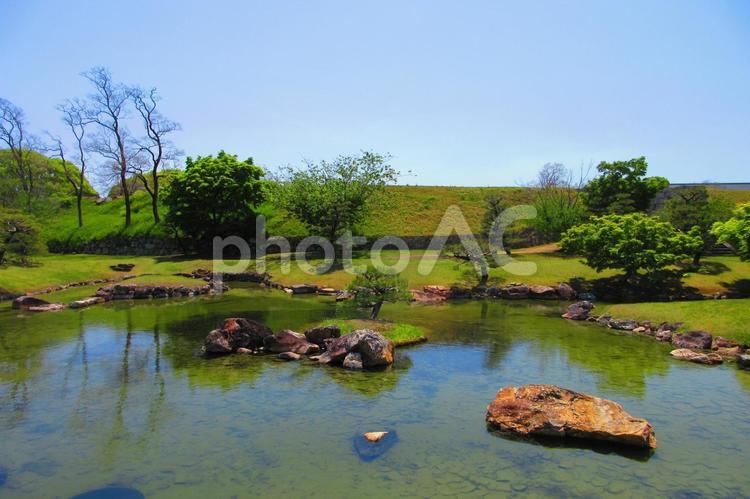 兵庫県-赤穂城跡-本丸庭園 赤穂城,城,本丸庭園の写真素材