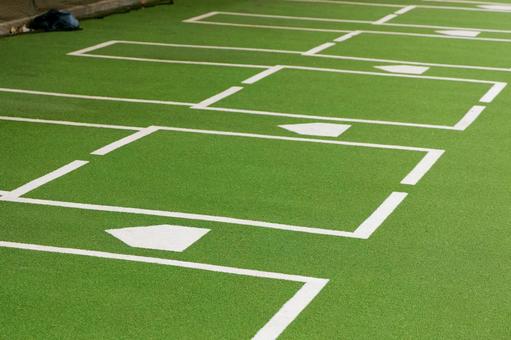 バッターボックス バッターボックス,野球,スポーツの写真素材