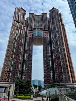 香港のビル 香港,ビル,海外の写真素材