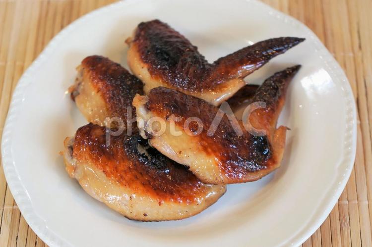 鶏手羽先の味噌漬け焼き 鶏手羽先,味噌漬け焼き,味噌の写真素材