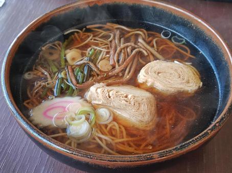 老舗そば屋の「湯葉そば」 蕎麦,老舗,湯葉の写真素材