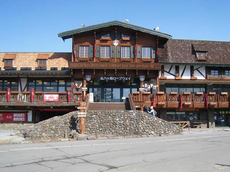 北八ヶ岳ロープウェイ 北八ヶ岳ロープウェイ,山麓駅,ロープウェイの写真素材