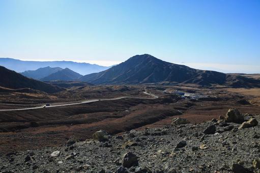 熊本県阿蘇市 阿蘇山火口の風景 熊本県阿蘇市 阿蘇山火口の風景 阿蘇山,阿蘇山火口,山の写真素材