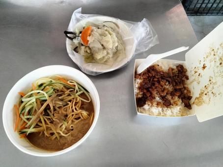 屋台料理 屋台料理 屋台料理,滷肉飯,魯肉飯の写真素材
