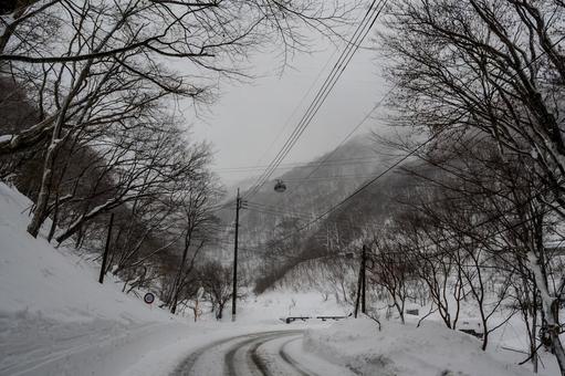 谷川岳への道のり 谷川岳への道のり 雪景色,銀世界,snowの写真素材