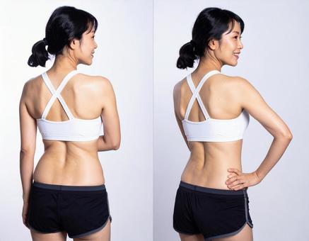 ダイエット　ビフォーアフターの写真