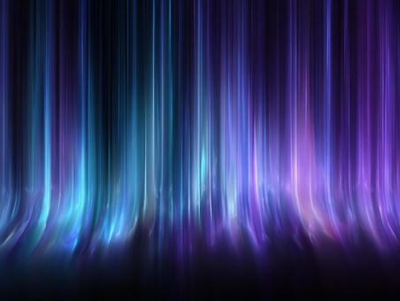 オーロラのような光の帯の写真