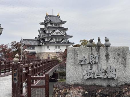 墨俣一夜城 豊臣秀吉,木下藤吉郎,歴史資料館の写真素材