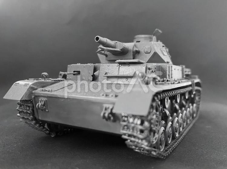 おもちゃの戦車 プラモデル,おもちゃ,プラモの写真素材